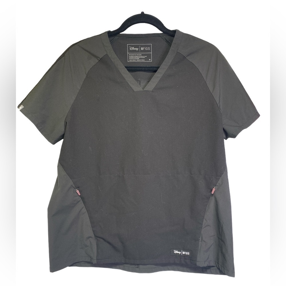 Disney X Figs Women's Charcoal Short Sleeve Top w/Mickey Mouse